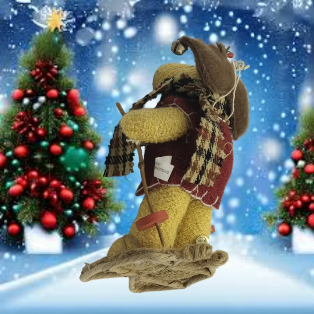 🎄10/$20. Stuffed Bear with Snow Shoes Christmas Ornament
